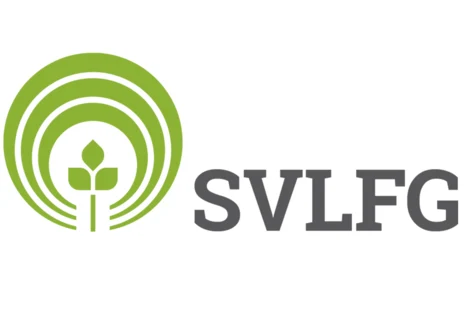 Logo SVLFG mit grünem Baum-Symbol und Kreisen sowie grauem Schriftzug.